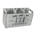 thumbnail image 2 of Soporte para utensilios de cocina, organizador de utensilios, almacenamiento rústico Gris, 2 of 9
