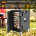 thumbnail image 2 of ROVSUN Hot Box Food Warmer, Insulated Food Pan Carrier w/Lockable Wheels Double Buckles and Handles, Stackable Hot Boxes for Catering Restaurant Canteen Family Party, 2 of 8