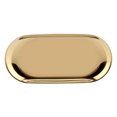 thumbnail image 1 of Bandeja de almacenamiento nórdica de acero inoxidable, dorada, perfecta para cosméticos, joyas y pasteles, 23 x 9,5 cm, 1 of 8