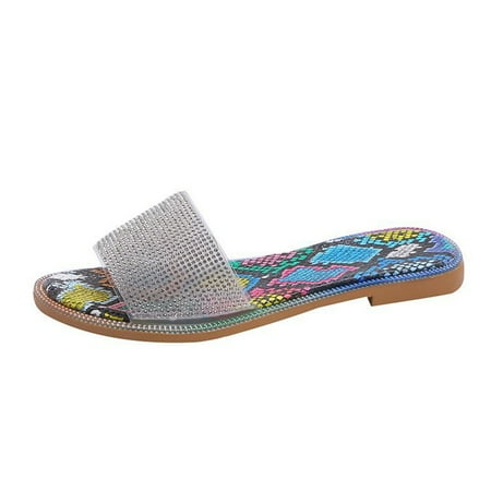 

Womens Sandals Womens Slippers House Slippers For Women Summer Women Open Toe Beach Sandals Roman Casual Flat Shoes Slippers