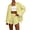 Yellow, variant on Spring Tops for Women Womens Sets 2 Piece Outfits Women's Fashion Casual Solid Color Long Sleeved Shirt And Shorts Two-piece Set
