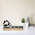 thumbnail image 3 of Handmadetneonsign Interior Designer Metal Nameplate, Interior Designer Desk Nameplate, Desk Name Plate Decor, 3 of 5