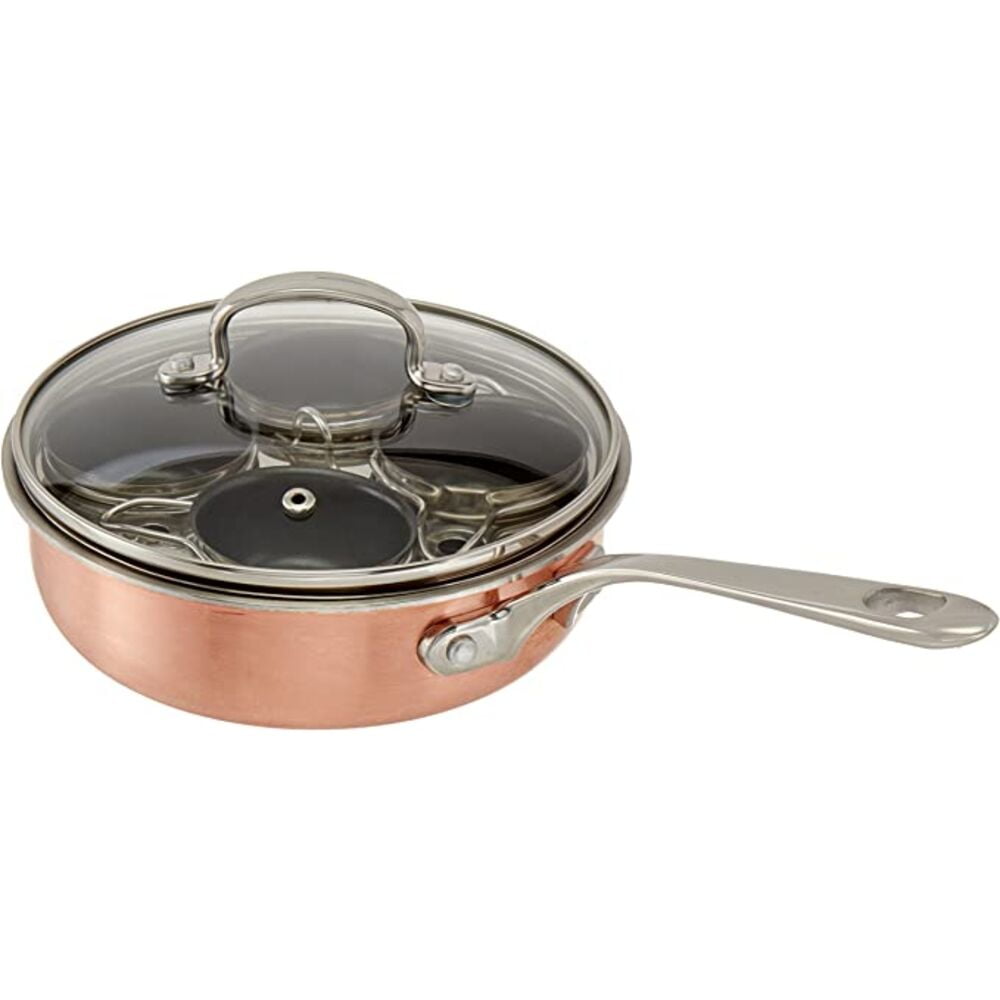 Cook Pro 532 Excel Steel Cup Egg Poacher with Stainless Steel