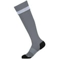 thumbnail image 2 of High Five L Impact+ Soccer Socks Graphite/White/Black 329120, 2 of 5