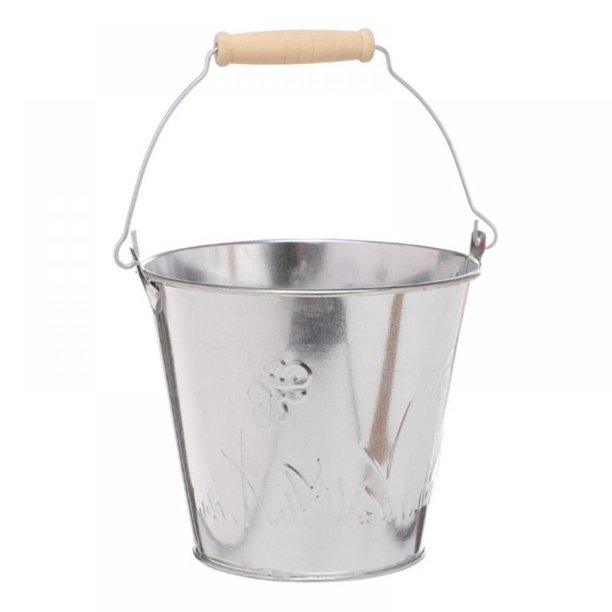 Small Metal Buckets with Handles, Garden Planters,Kids Beach Sand