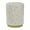 White Mosaic Geometric Round 18" x 18" x 22", variant on DecMode 18" x 23" Black Mother of Pearl Shell Drum Geometric Accent Table with Gold Base, 1-Piece