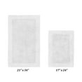 thumbnail image 3 of Better Trends Edge 100% Cotton 2 Piece Set (17" x 24" | 21" x 34") Bath Mat Rug - White, 3 of 5