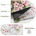 thumbnail image 6 of Birds Floral Area Rugs 4'x6', Washable Small Throw Rugs for Office Bathroom, Farmhouse Country Pink Flower Leaf Wood Grain Indoor Outdoor Rug Non-Slip Low Pile Carpet Runner Reversible Floor Mats, 6 of 8