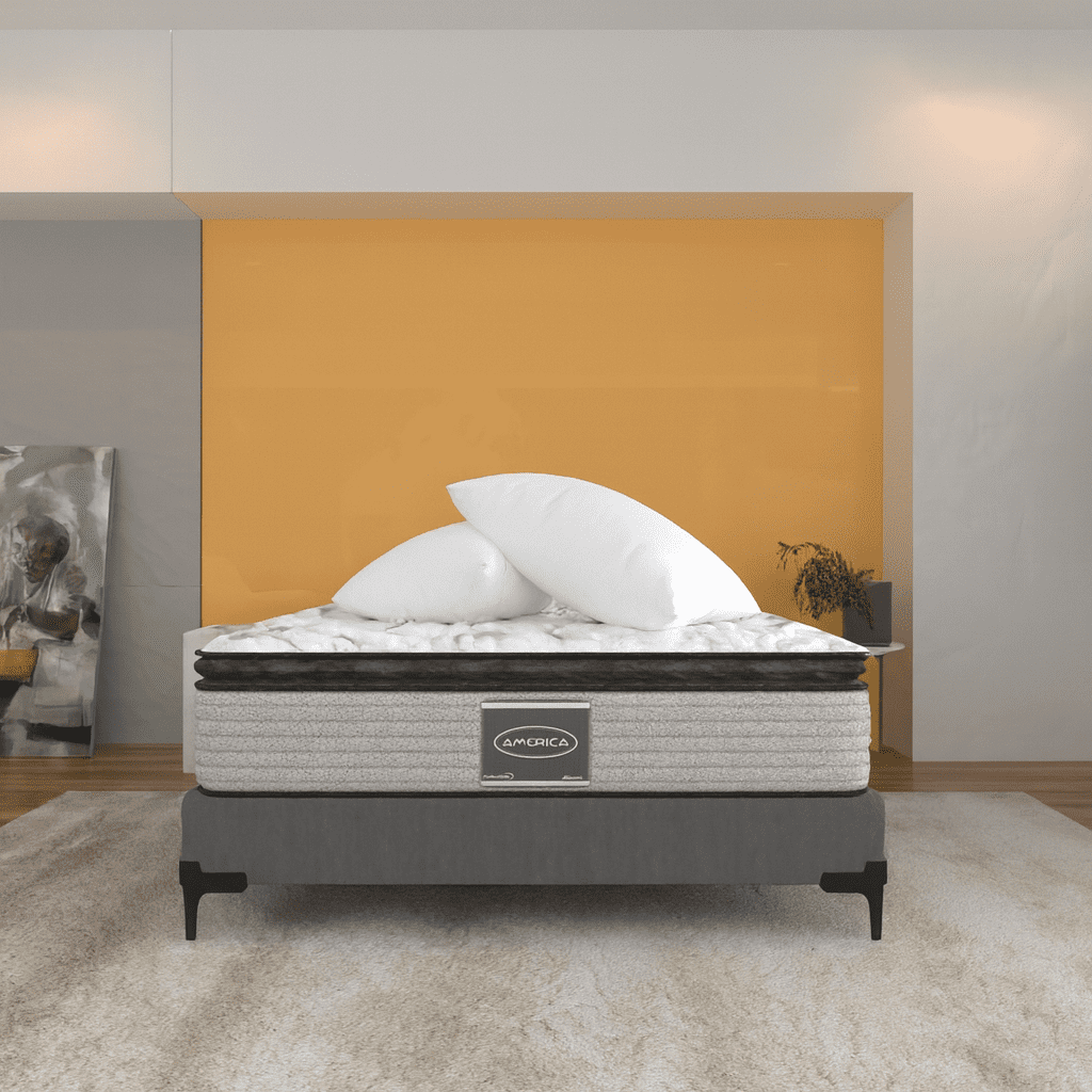 Colchon Individual America Ortopedico + Almohada Hipoalergénica Memory Foam