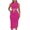 Hot Pink, variant on Tbopshirt Women's 2 Piece Outfits Women's Summer Comfortable And Gentle Solid Sleeveless Top With Half Length Skirt Set Wide Leg Pants