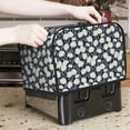 thumbnail image 7 of Uemuo Daisies Flowers Print Toaster Cover 2 Slice, Small Kitchen Appliance Covers, Toaster Oven Cover with Loop, Bread Machine Cover Dust Cover Protection, 7 of 7