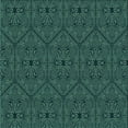 thumbnail image 1 of Ahgly Company Indoor Square Patterned Deep Teal Green Area Rugs, 5' Square, 1 of 6