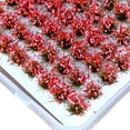 thumbnail image 6 of Artificial DIY Miniature Flower Cluster Flower Vegetation Groups Diorama Layout Scenery Model Building Model Sand Table Decoration Pink Red, 6 of 7