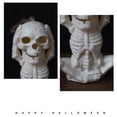 thumbnail image 4 of CXALSSY Halloween Decor, Halloween Decorations, Halloween Decorations Indoor, Halloween Indoor Decor, Halloween Tabletop Decor, Halloween Skeleton Lantern LED Ghost Head Ornament, 4 of 7