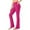 Hot Pink #812, variant on Bovemsi Casual Pants for Women Wide Fitness Flare Yoga High Trousers Waist Straight Sports Leg Flared Leggings with Pockets