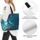 thumbnail image 3 of Disketp Airplane Shark Bolsa Tote Estampada para Mujer, Bolso de Hombro y de Mano para Compras y Viajes, 3 of 8