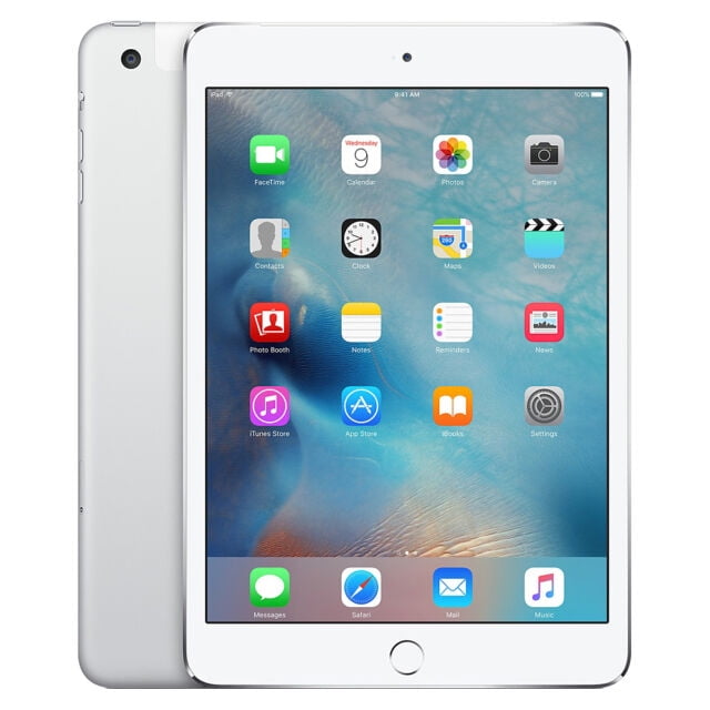 Used Apple Ipad Mini 3 A1600 16gb Silver Wifi Cellular Unlocked 7 9 Tablet Used Like New Walmart Com