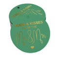 thumbnail image 1 of Inkdotpot Real Gold Foil Hugs & Kisses From The Wedding Tags Favor Hang Paper Tags 100 Pieces, 1 of 6
