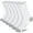 white, variant on 6 Pairs Men's Crew Socks Athletic Running Sports Socks, Cushioned Moisture Wicking, Breathable Arch Support