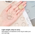 thumbnail image 2 of 50Pcs Round Metal Beading Hoop, Earring Beading Hoop Rings Stainless Steel Circle DIY Jewelry Accessories for Hoop Earrings Making, 2 of 5