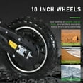 thumbnail image 3 of Floseru 49cc 2-Stroke Kids Dirt Bike | Pro Gas Pocket & Power Motorcycle | Off-Road 10" Tire | Inverted Hydraulic Shock Absorption | Easy Pull Start, 3 of 10