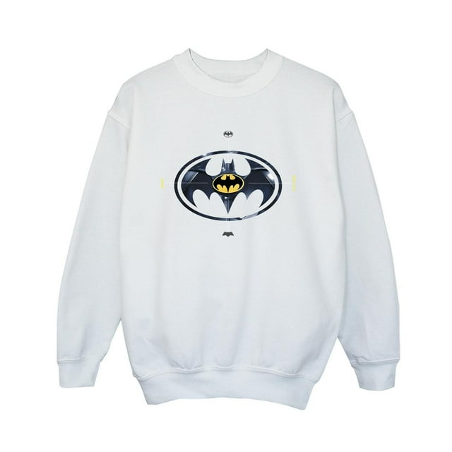 DC Comics Garçons le Flash Batman Logo en Métal Chandail en Molleton