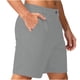 thumbnail image 1 of Pantalones Cortos para Hombre de Cintura Elástica con Bolsillos de Color Sólido Pantalones de Trabajo Casuales de Verano de Mitad de Longitud con Cordón, 1 of 8