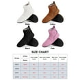 thumbnail image 5 of Gustave Women's Fuzzy Bootie Slippers Winter Warm Non-Slip Barefoot House Shoes Casual Cozy Fleece Lined Sock Slippers Foldable for Indoor Outdoor, 5 of 9