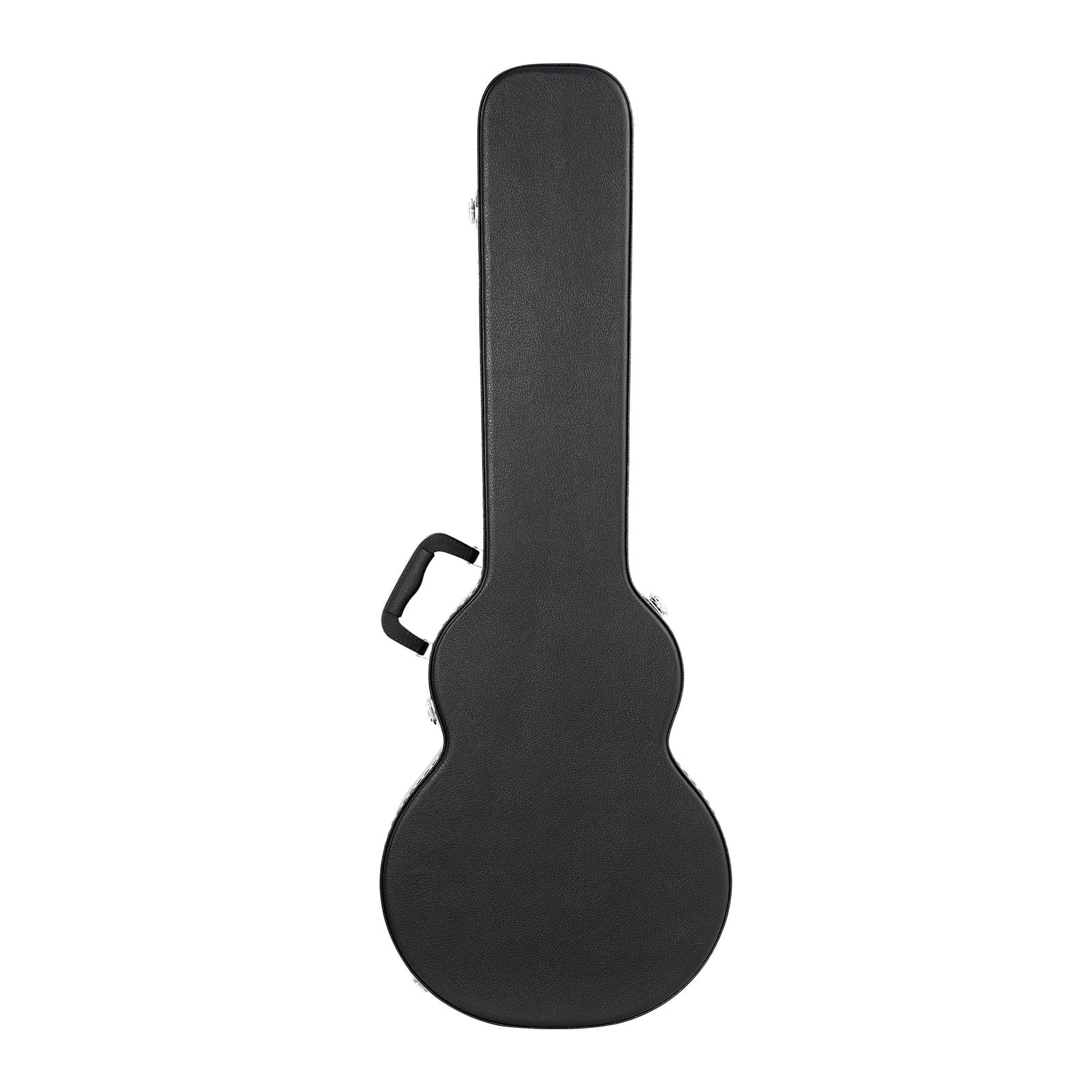 Electric Guitar Hard Case, 41.34 in Gourd-Shaped Guitar Hard Case, With Lock Latch Keys Handle, PVC Padding Soft Lining Water-Resistant Hard Shell Guitar Case, for 39 in LES Paul Guitars, Black