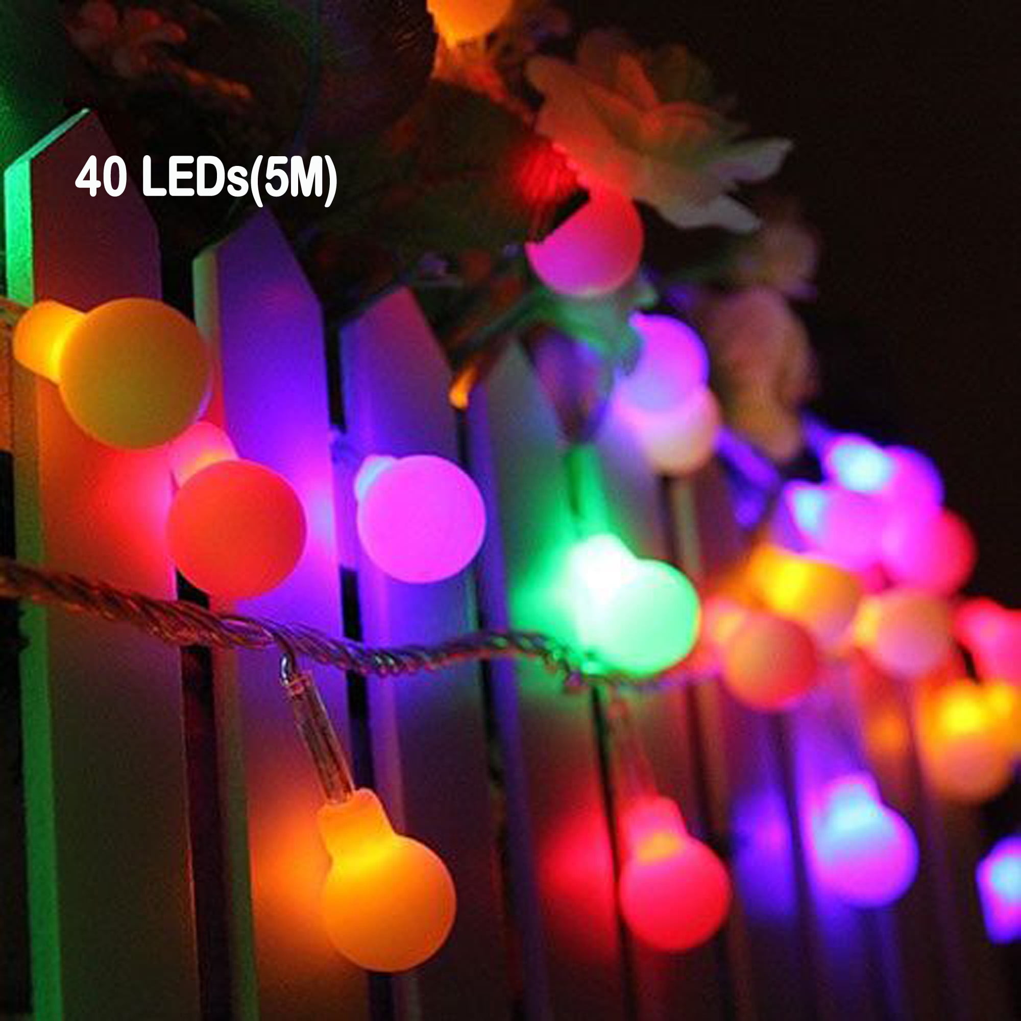 NK HOME String lights Outdoor Globe String Lights 16ft/33ft 100 LEDs