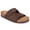Suede Tan, variant on Women's Adjustable Buckle Suede/Leather Clog Sandals, Arch Support water-resistant Slides for Daily Wear, Suede Tan Size 9