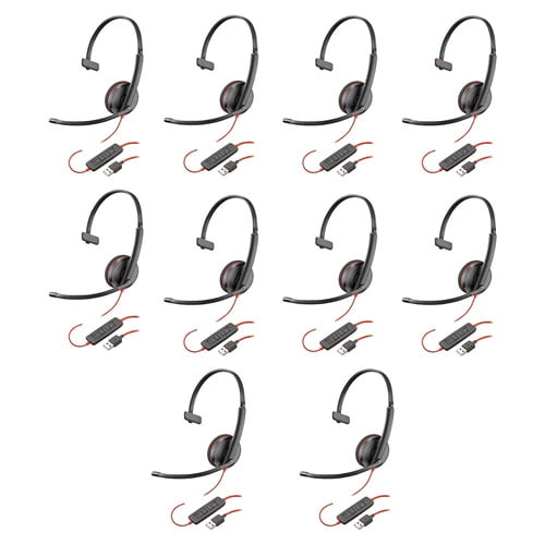 plantronics blackwire 3200 mono corded uc headset with usb connectivity