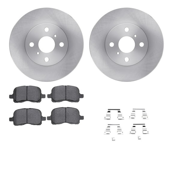 Dynamic Friction Company Front Brake Rotors with 5000 Advanced Brake Pads includes Hardware 6512-76357