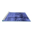 thumbnail image 2 of Ahgly Company Machine Washable Indoor Rectangle Oriental Blue Industrial Area Rugs, 2' x 4', 2 of 4