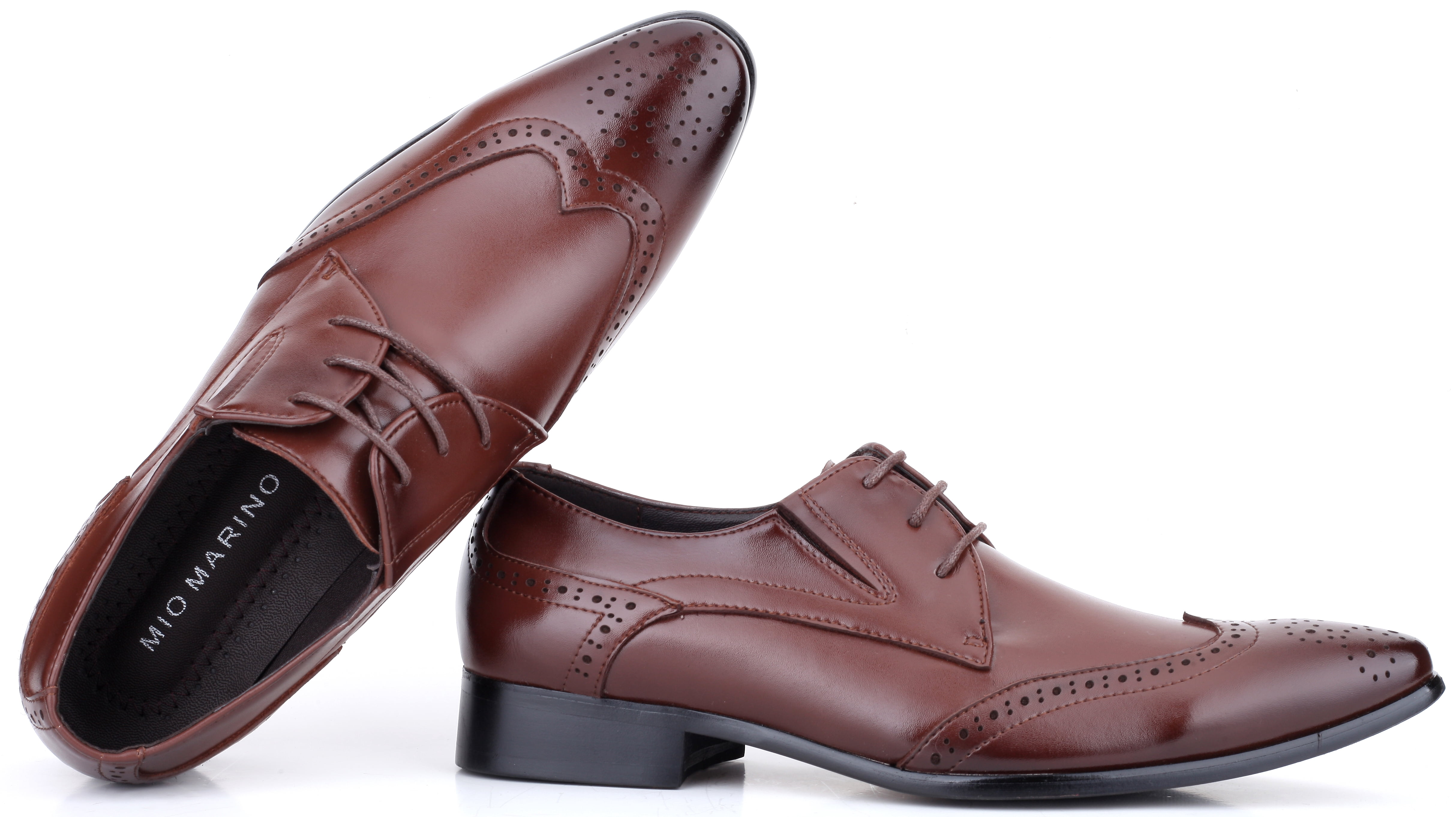 Mio Marino Brown Wingtips Oxford Dress Shoe 12 Ultimate Alien Ben Light Up Shoes Mio Marino Men main image 2