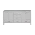 thumbnail image 4 of Horizon 72" Double Bathroom Vanity with White Cabinet and Engineered Carrara Top, 4 of 5