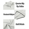 thumbnail image 5 of COOFANDY Men's Quarter Zip Up Pullover Slim Fit Lightweight Mock Neck Long Sleeve Sweaters, 5 of 9