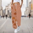 thumbnail image 2 of BODOAO Halloween Sweatpants Women 2025 High Waisted Cinch Bottom Baggy Active Joggers Pants Novelty Lounge Bottoms Pockets Bottom Sweatpants Joggers Pants Workout Yoga Pants with Pockets Brick Red M, 2 of 6