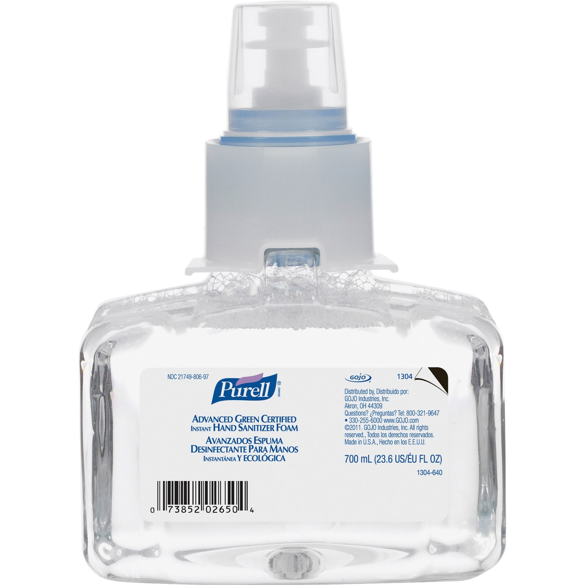 Gojo, GOJ130403CT, LTX7 Instant Hand Sanitizer Refill, 3 / Carton