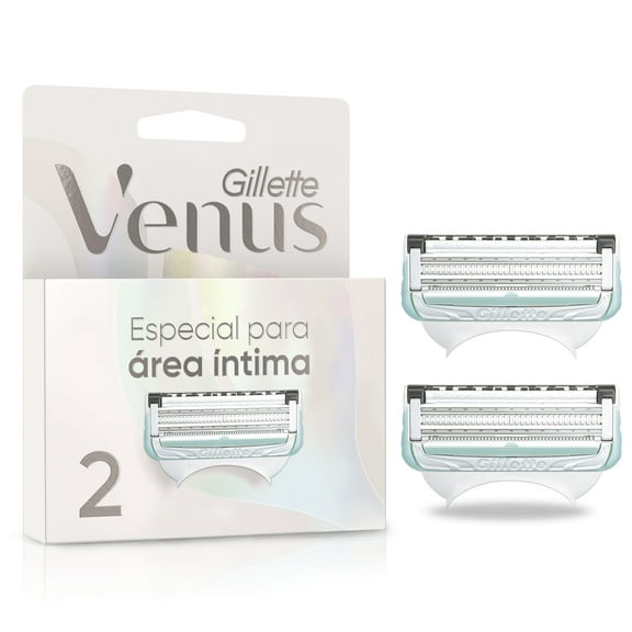 Cartucho de Rastrillo para Mujer Gillette Venus para Depilar el Área Íntima 2 pzas