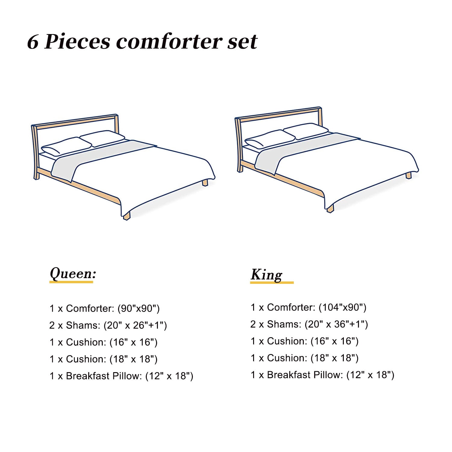 Southwestern Cowboy Printed 6-Piece Comforter Set – Rustic Western Bedding,Queen