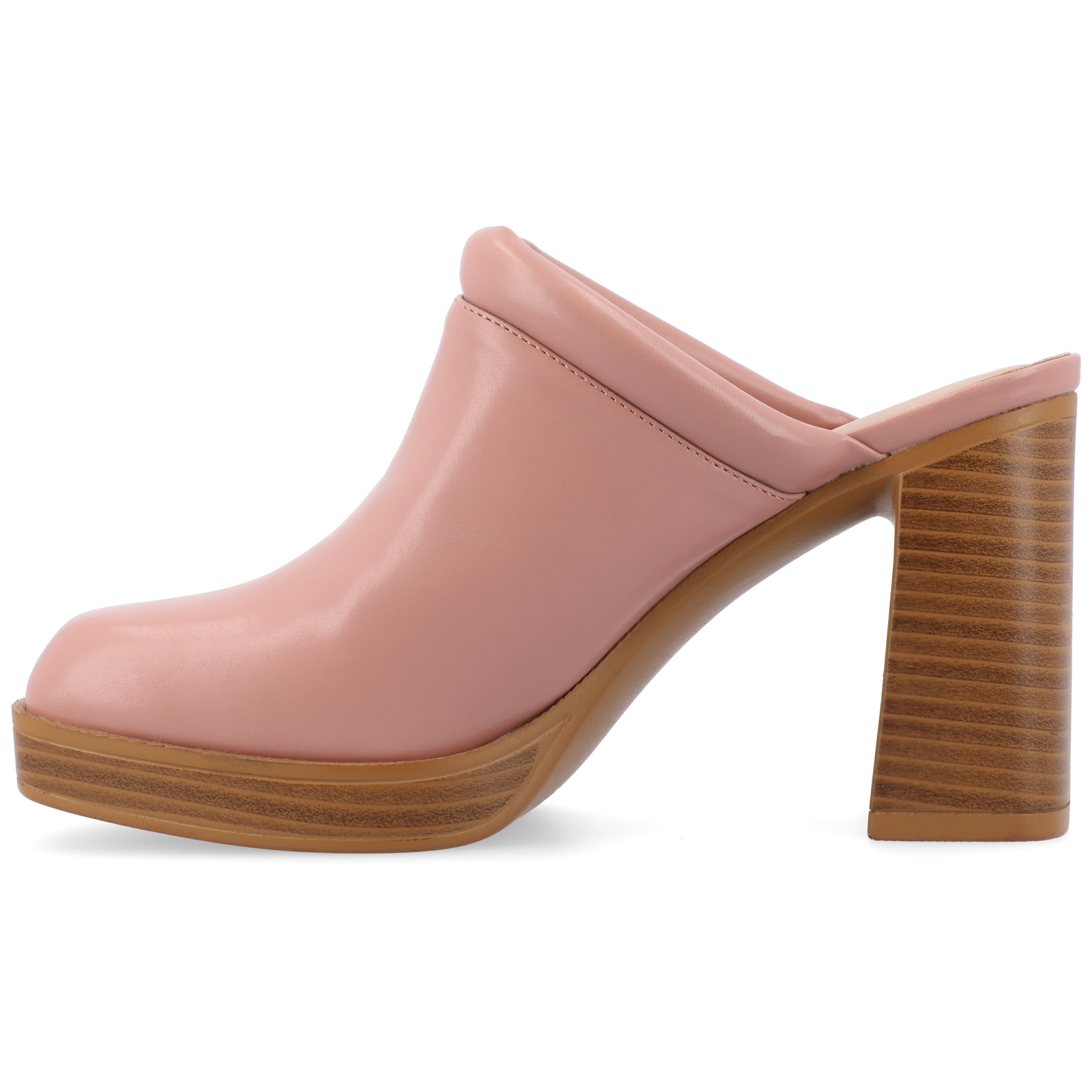 Journee Womens Izara Slip On Platform Mule Pumps