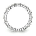 thumbnail image 3 of 14k White Gold Round Cut Diamond Eternity Wedding Band Anniversary Ring Size 8.5 - 3 Ct., 3 of 6