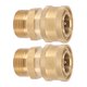 thumbnail image 5 of Adaptador De Montaje Para Lavadora De Alta Presión M22 De Cobre Puro, 2 Uds. Hembra NPT De 3/8 Pulgadas A Macho M22 Conexión Universal Ligero Resistente A La, 5 of 7