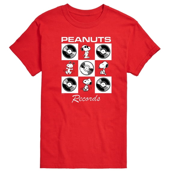 Peanuts - Snoopy Vinyl Grid - Men's Short Sleeve Graphic T-Shirt