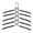 black, variant on 5-Tier Magic Clothes Hanger, Space-Saving Pants Rack & Wardrobe Organizer, Foldable Metal Hangers for Trousers, Scarves, Ties, Closet Storage Solution