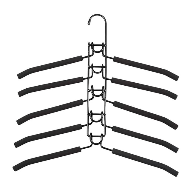 Lttoisl SharkTRUE Space Saving Clothes Hangers, Multi Layer Metal Hanger Racks with Foam Padding, Heavy Duty Thick Magic Hanger Organizers for Coats, Sweaters, Suits, T-Shirts, Wardrobe Storage