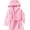Pink, variant on LYMAYTER Toddlers Sleepwear Robe Girls and Boys Soft Hooded Robe Embroidery Bathrobe for All Seasons‌
