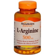 Sundown L-Arginine 500 mg Capsules 90 ea (Pack of 6)