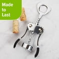 thumbnail image 4 of Chrome Plated Winged Corkscrew & Bottle Opener, 4 of 7